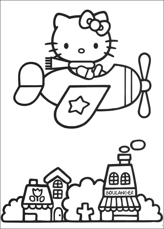 Hello Kitty On SpaceShip