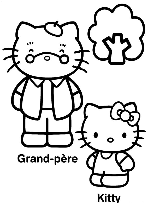 Hello Kitty And Grand Father