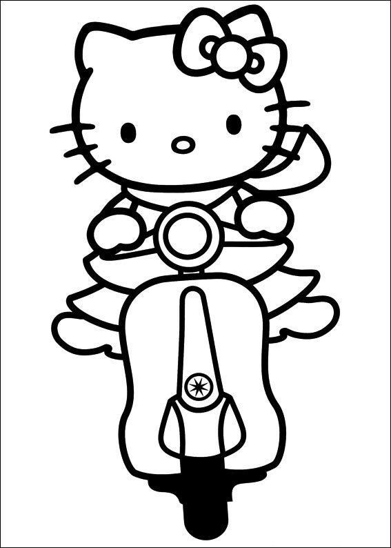 Hello Kitty Ride Motobike