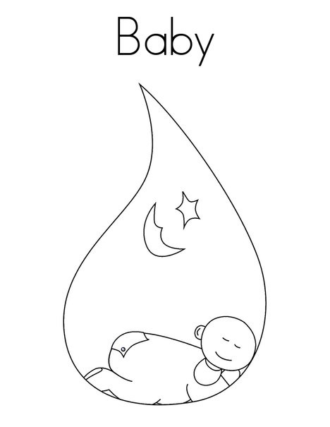 New Baby Coloring Coloring Page
