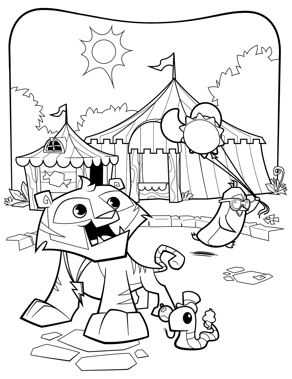 Nice Animal Jam Tigger Coloring Pages   Coloring Cool