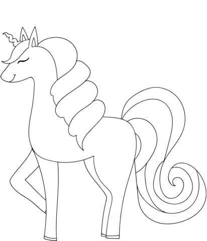 Making Adult Unicorn Coloring Page