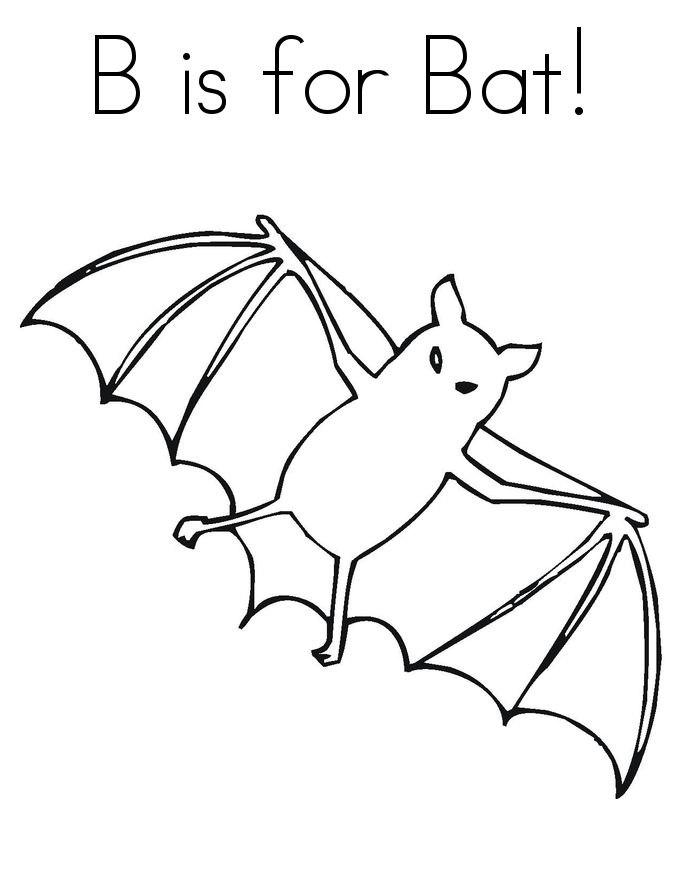 New Free Printable Bat For Kids