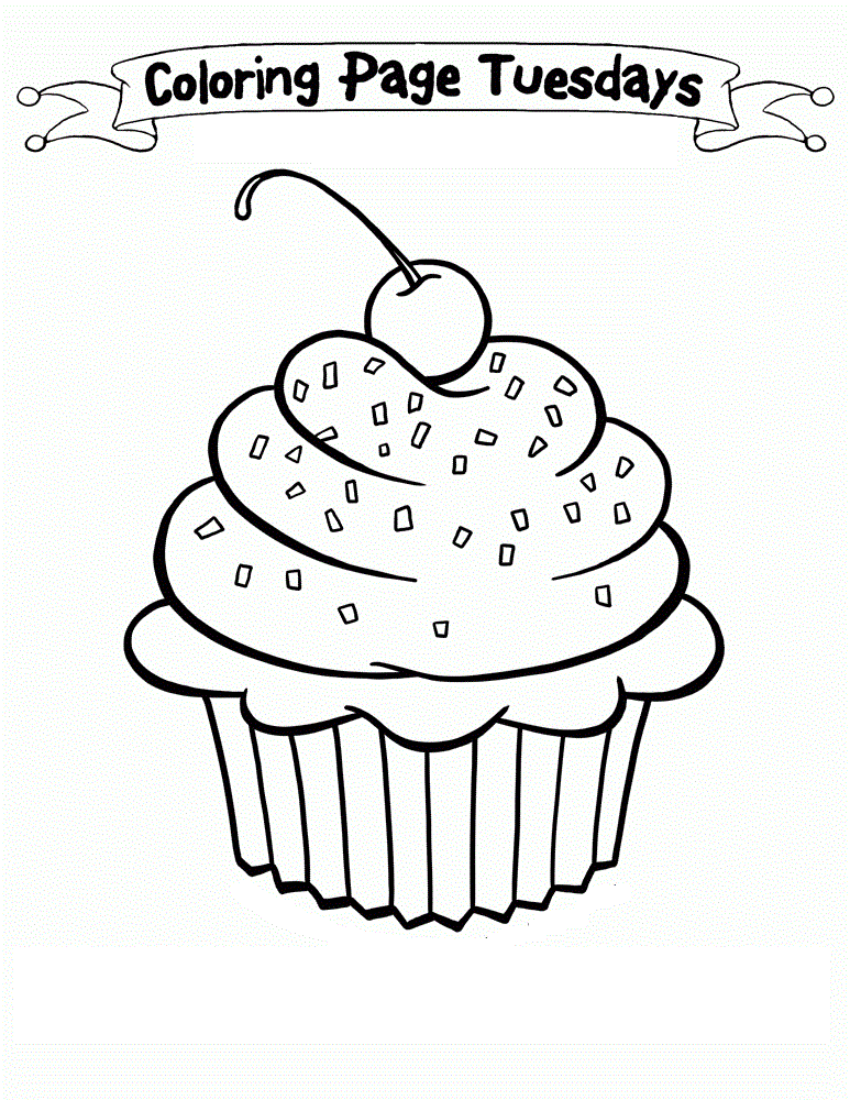 A Nice Birthday Cake Coloring Page