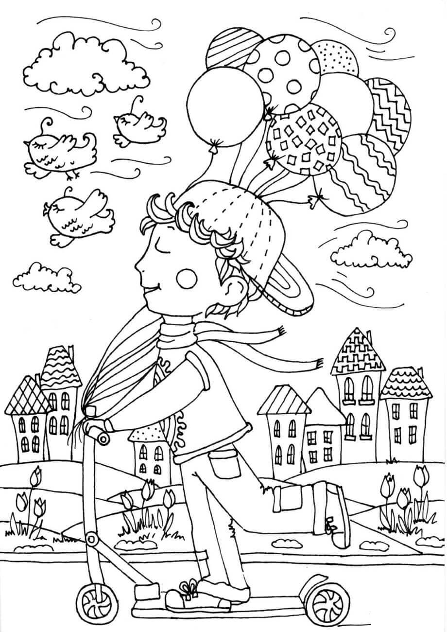 Peter Boy In April Coloring Page