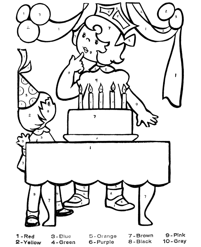 Make Birthday Cake Coloring Page