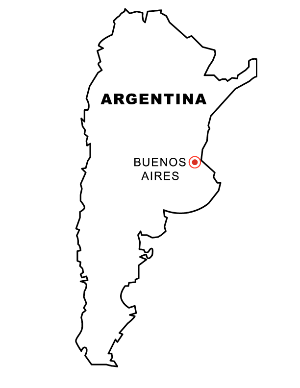 Argentina Country Map