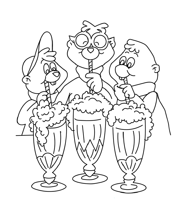 Avin ICe Cream Coloring Page