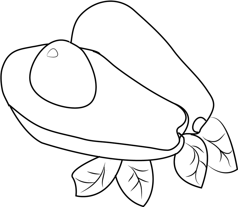 New Avocados Coloring Page