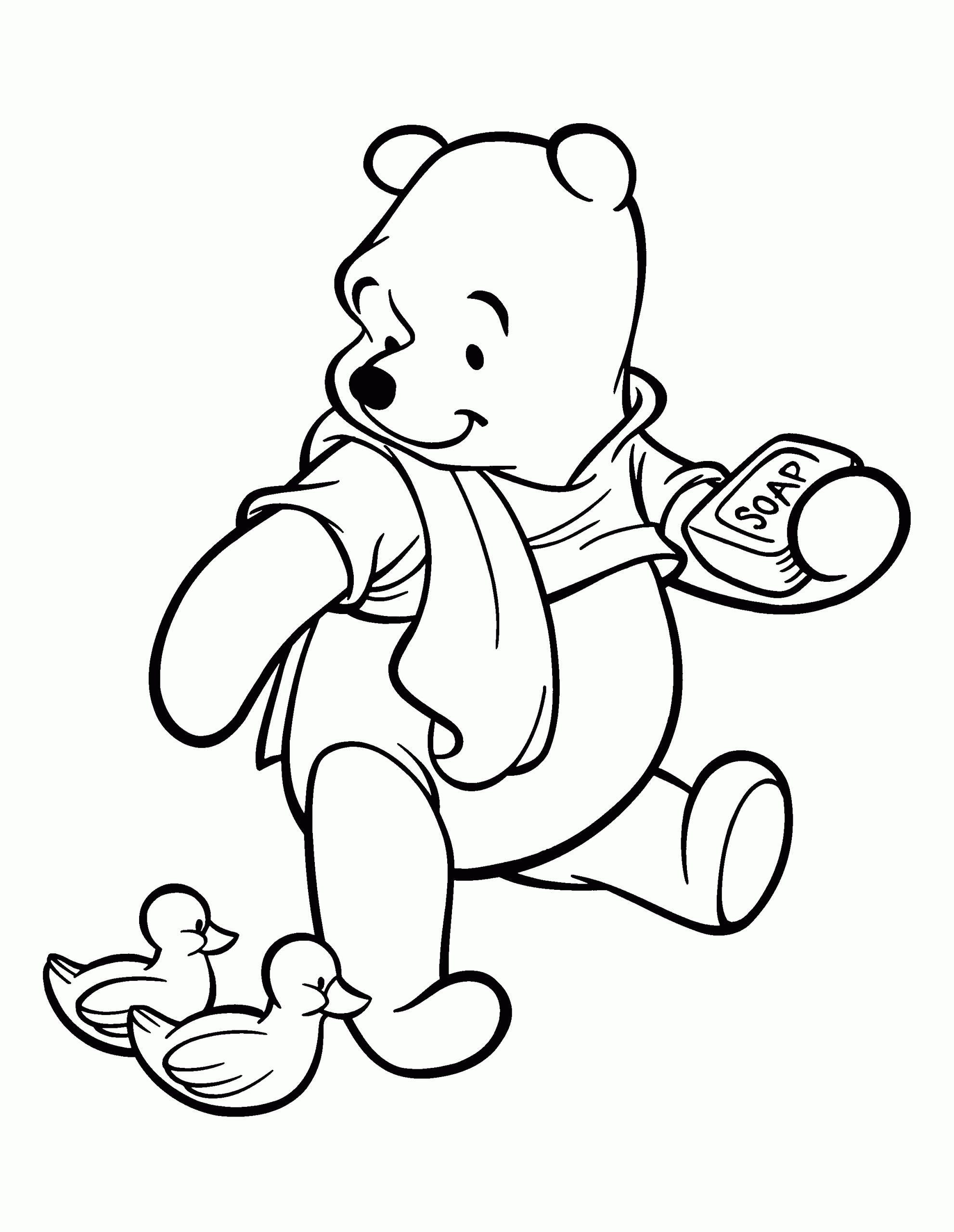 Baby Winnie The Pooh coloring