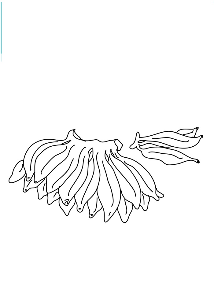 Bananas Coloring Pages