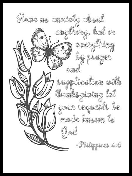 Bible Verse With New Style Coloring Page