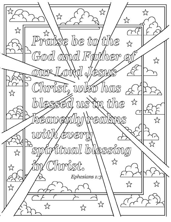 Bible Verse Every Coloring Page