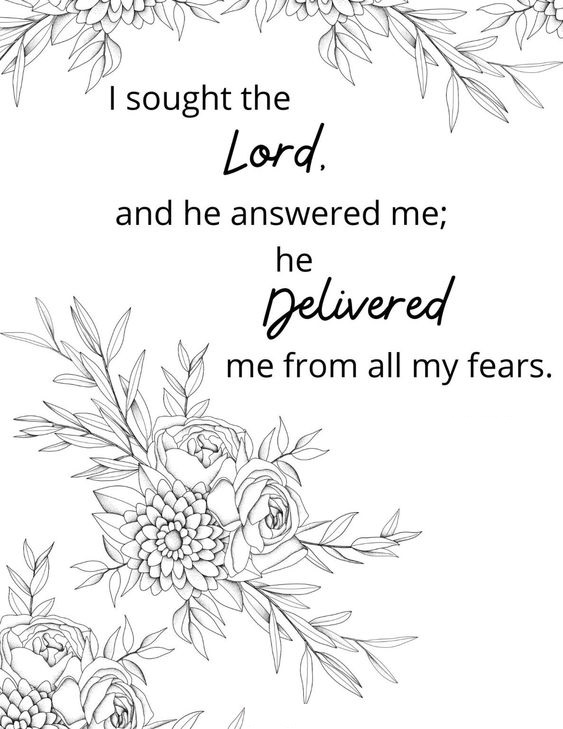 Bible Verse I Should Lord Coloring Page