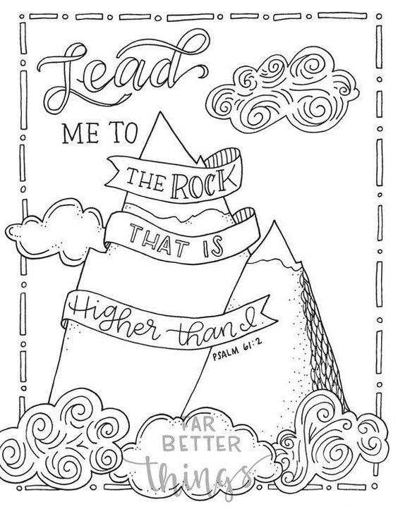 Bible Verse Lead Coloring Page