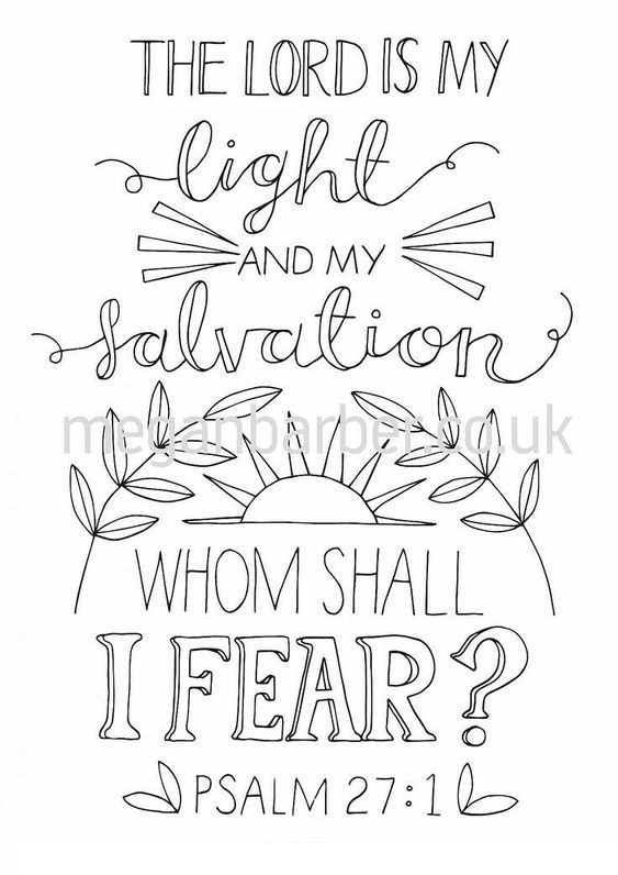 Bible Verse Light Coloring Page