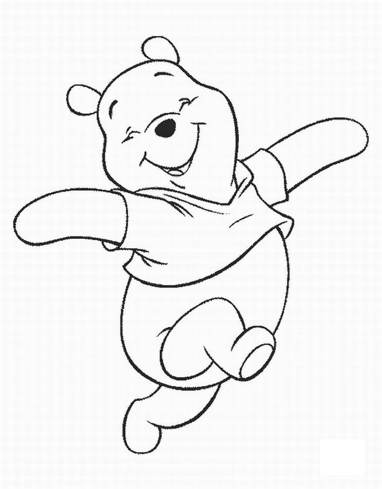 Classic Winnie The Pooh Coloring Pages Coloring Page