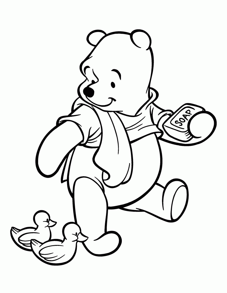 Disney Baby Winnie The Pooh Coloring Pages