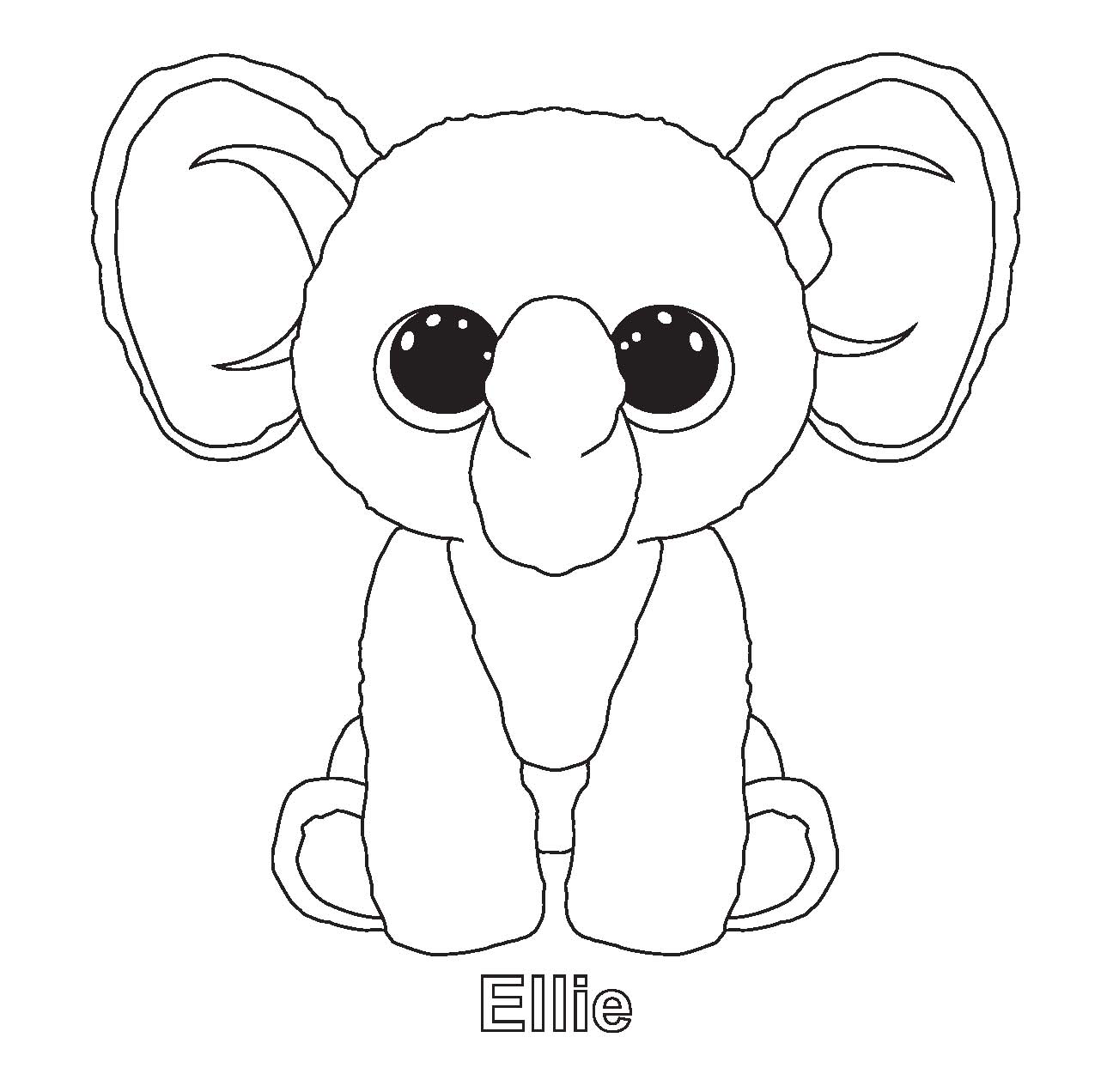 New Ellie Beanie Boo Coloring Pages   Coloring Cool