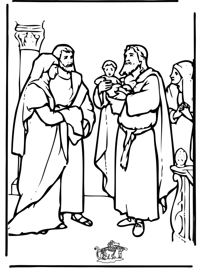 Everyone Loves Baby Jesus Coloring Page