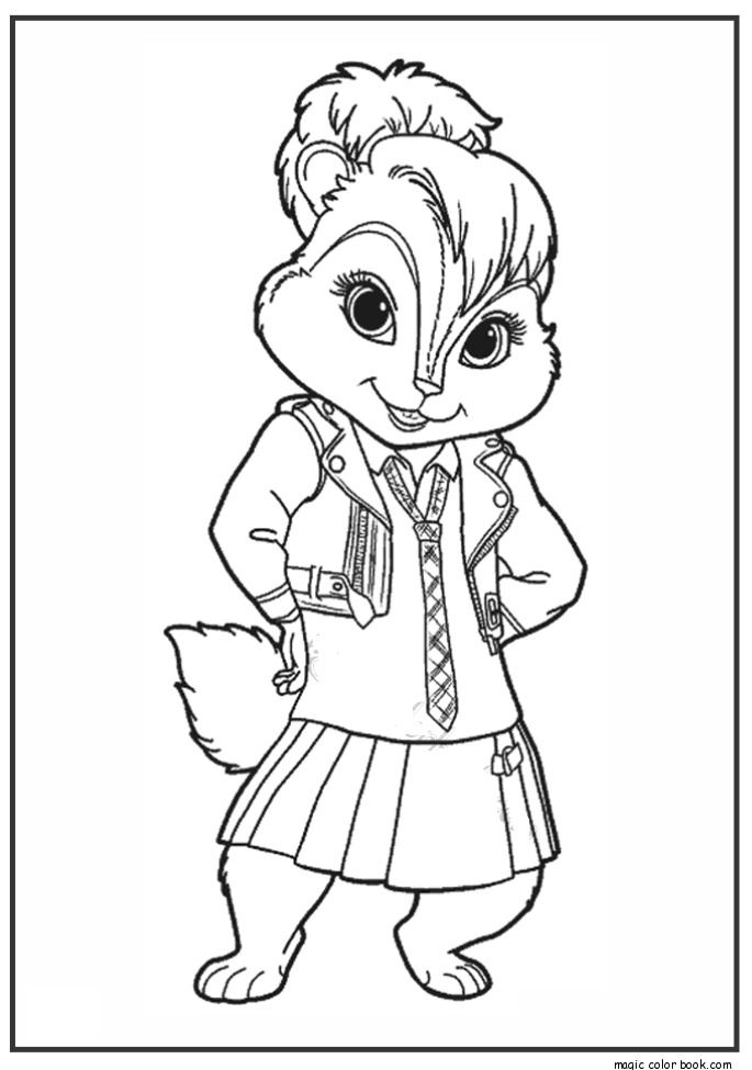 Fun Alvin And The Chipmunks Coloring Page