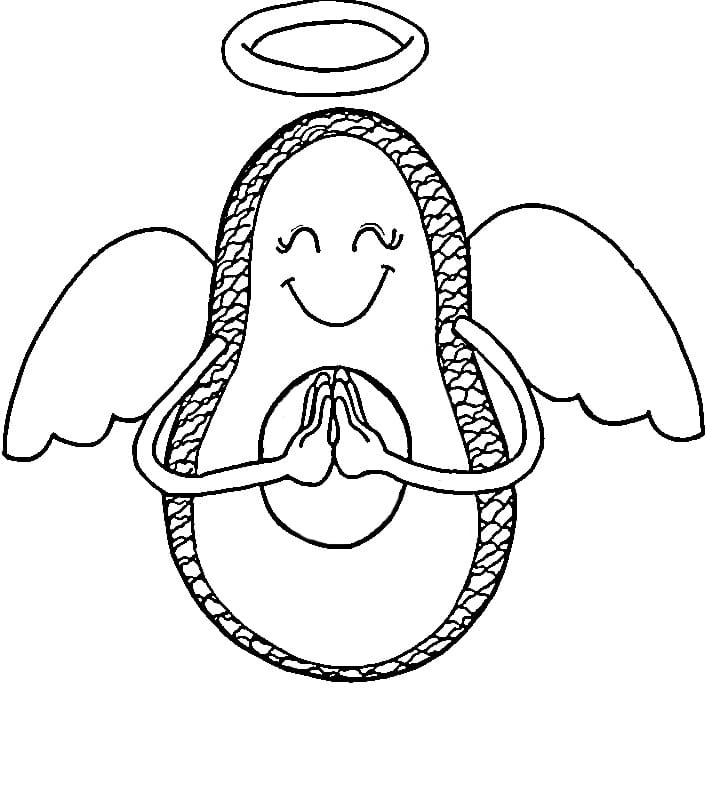 In The Image Of An Angel Coloring Page
