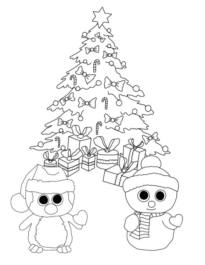 Beanie Boo And Christmas Tree