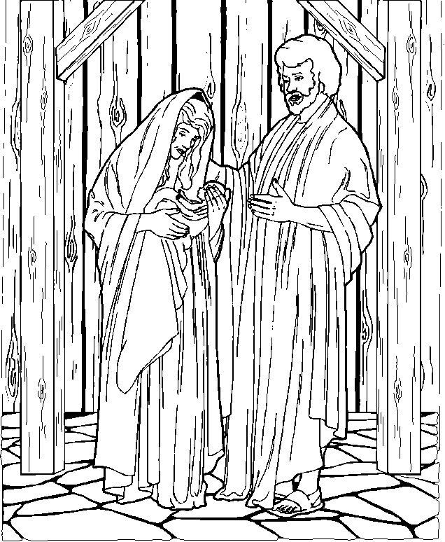 Nice Baby Jesus Coloring Page