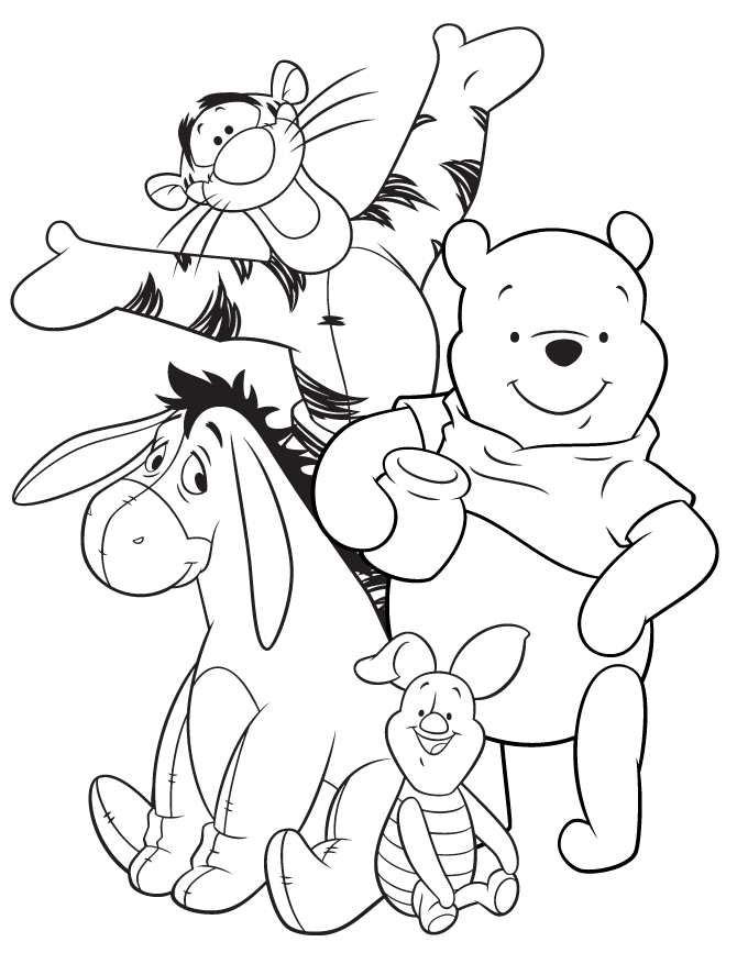 Baby Pooh Characters With Friends