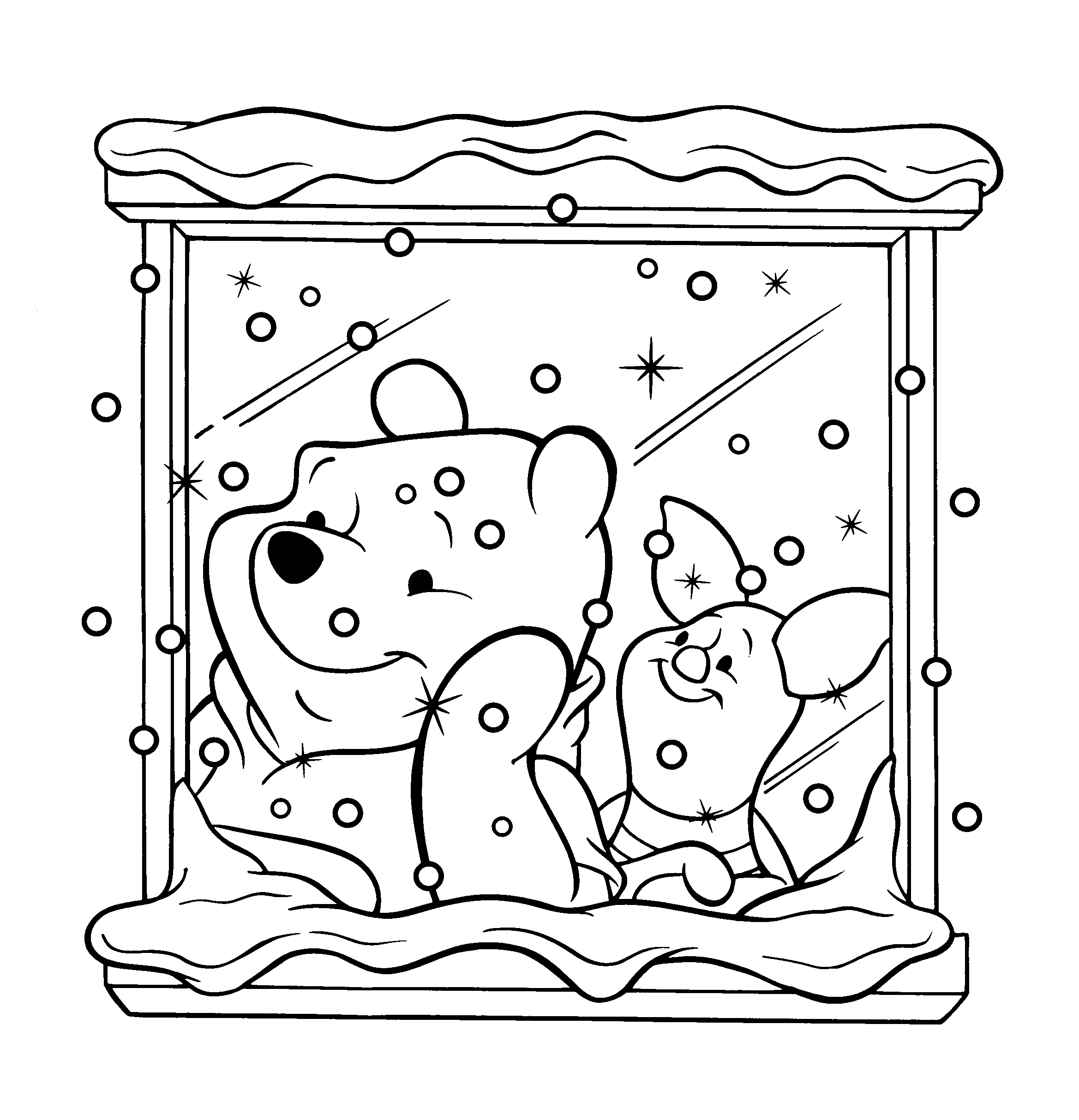 Baby Winnie The Pooh Coloring Page Coloring Page