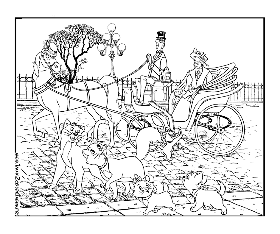 The Aristocats Coloring Page To Print