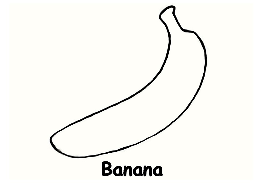 The Just A Banana Coloring Page