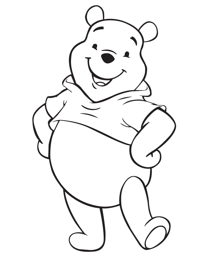 Baby Winnie The Pooh Akimbo Coloring Page