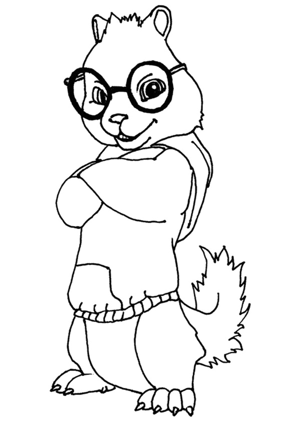 Alvin And The Chipmunks Hands Closed Coloring Page