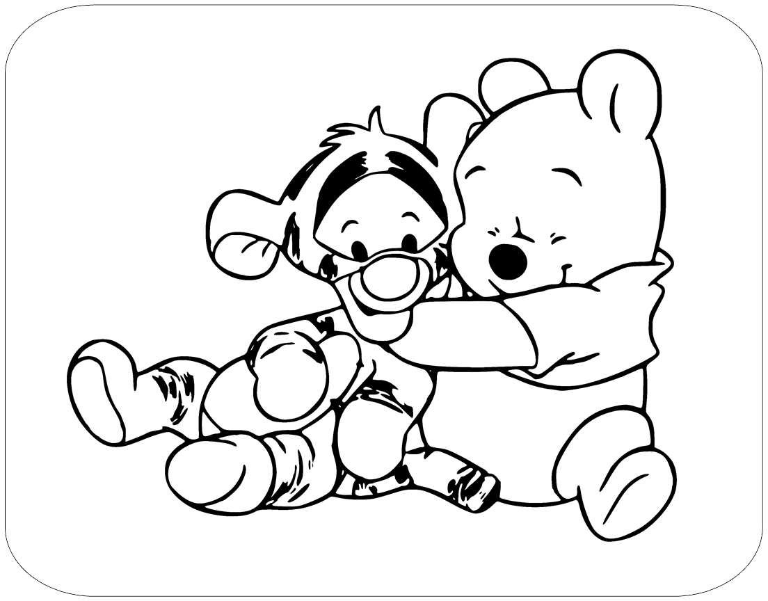 Baby Winnie The Pooh Tigger Coloring