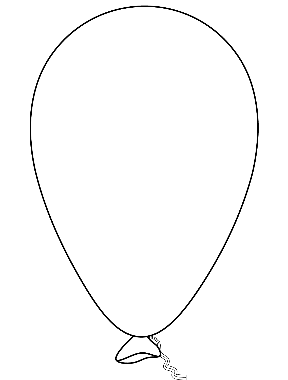 Balloon Coloring Page For You