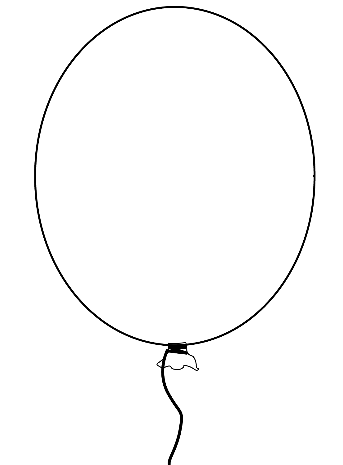 Alone Balloon Coloring Page