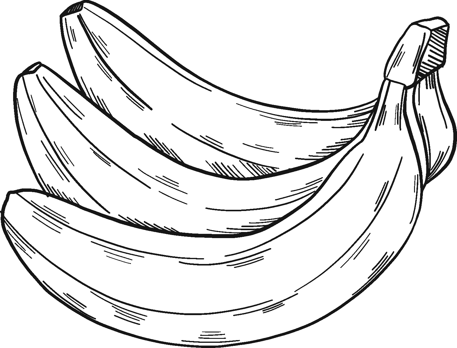 Banana Coloring Page For Monkey Coloring Pages   Coloring Cool