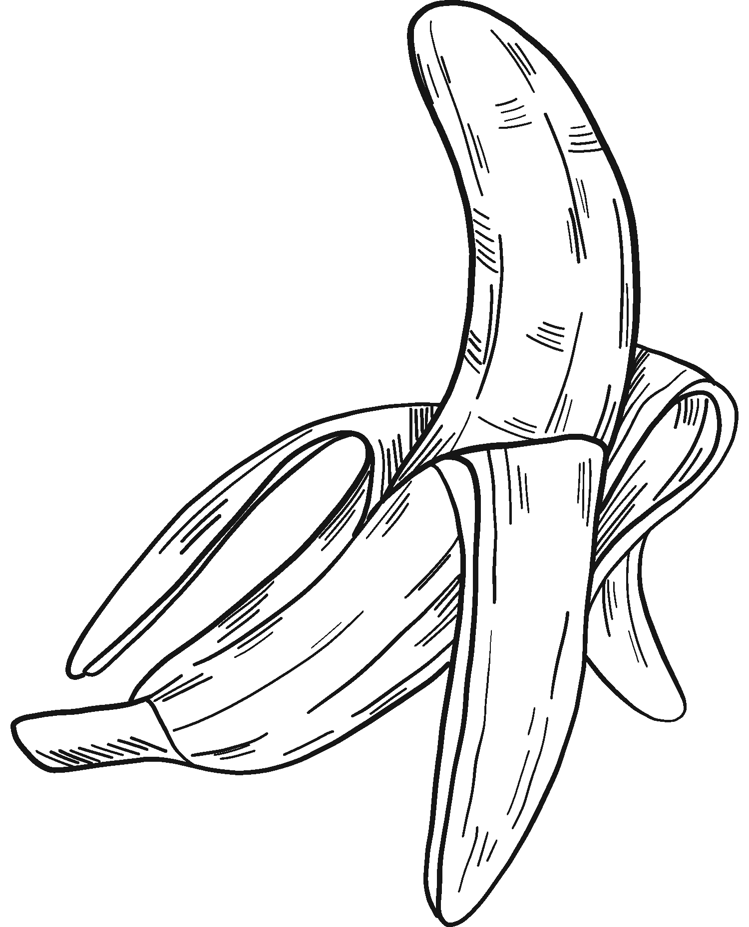 Learn To Banana Coloring Page