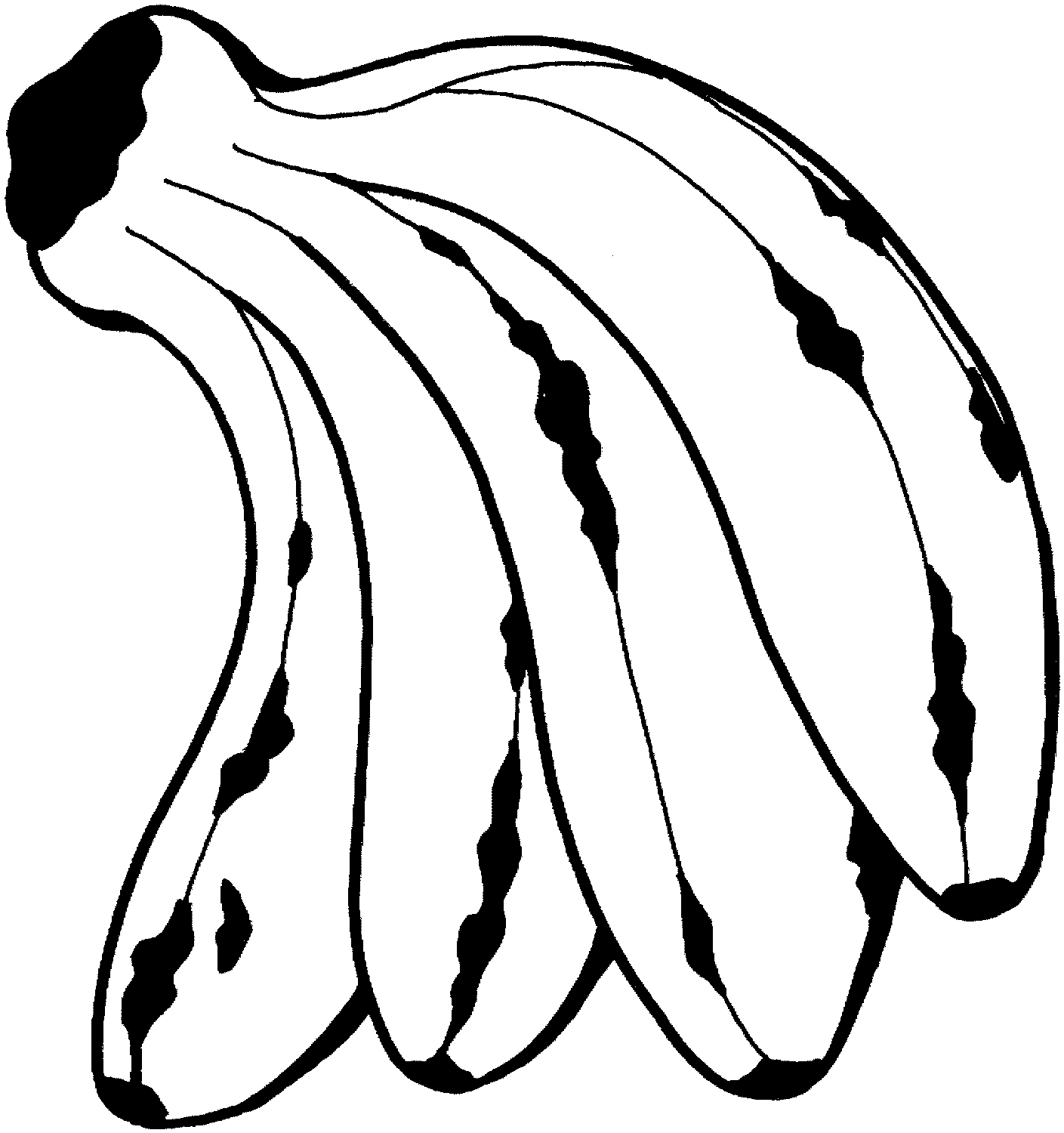 Four Delicious Bananas