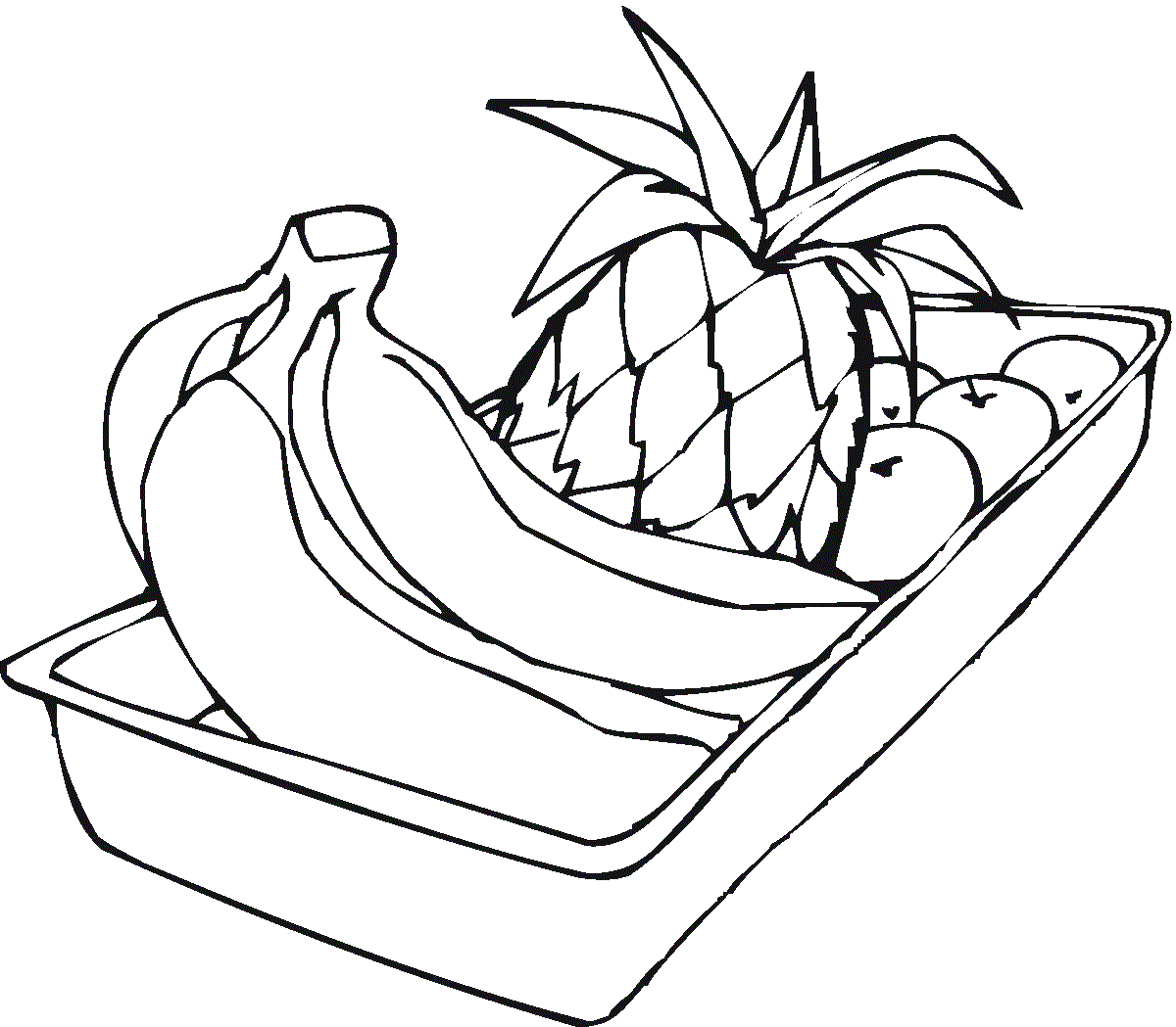 Bowl Of fruit With Banana And Others