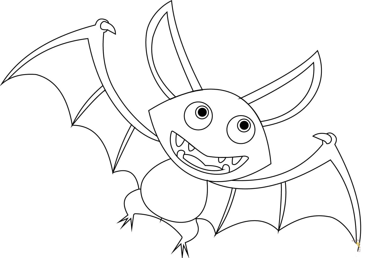 Printable Bat For Us Coloring Page