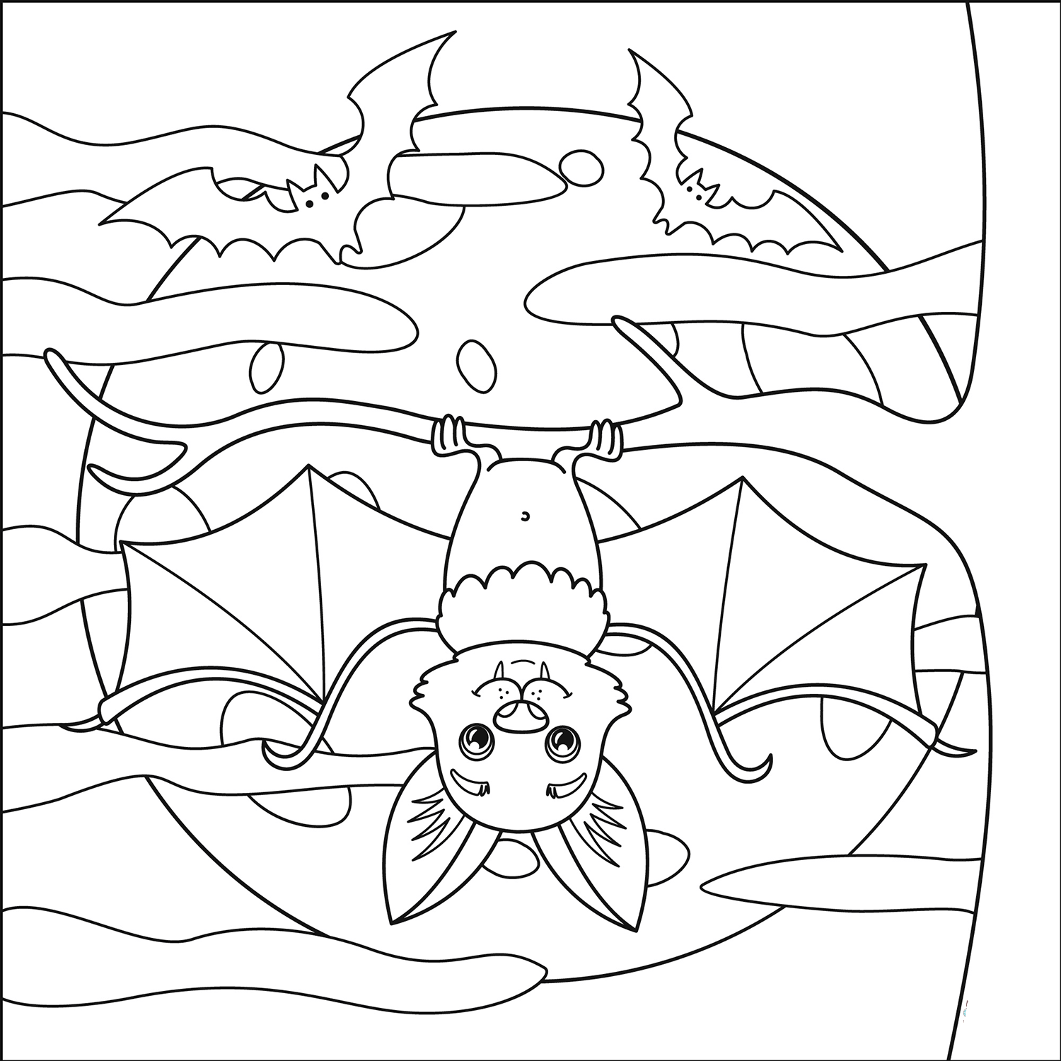 Learn To Draw Nice Bat Coloring Page