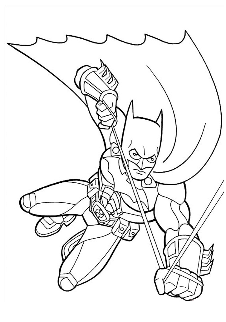 batman 1 coloring page