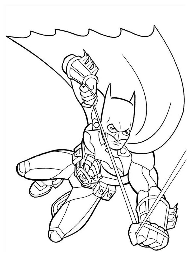 Batman Beyond With Wings Coloring Page