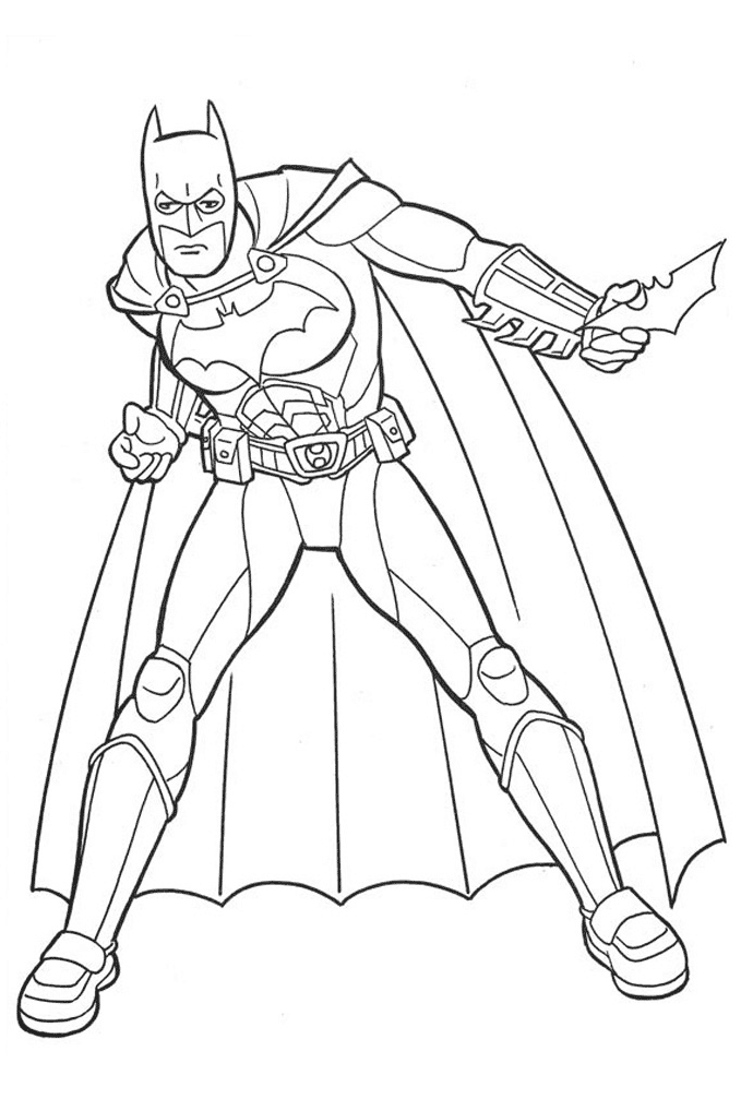 Batman Caped Crusader Coloring Page