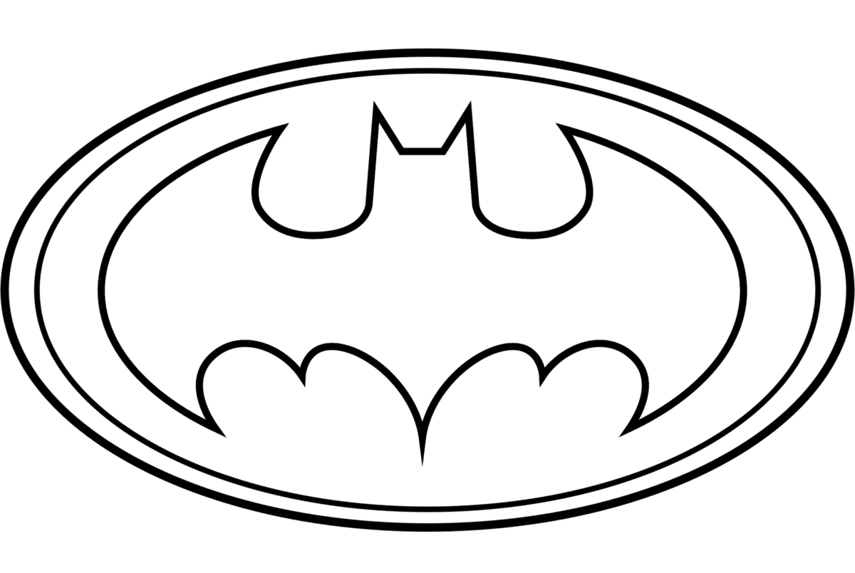 Batman Beyond Logo Coloring Page