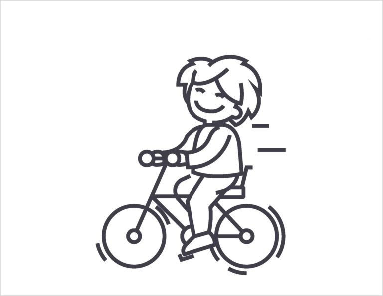 Bike Online For Kids Coloring Page