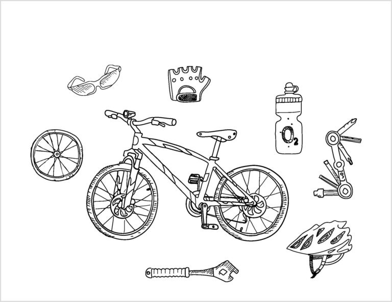 Bike Coloring Page Online
