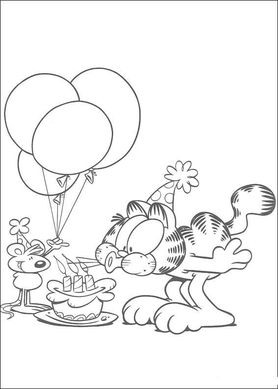 Blow The Candle Coloring Page